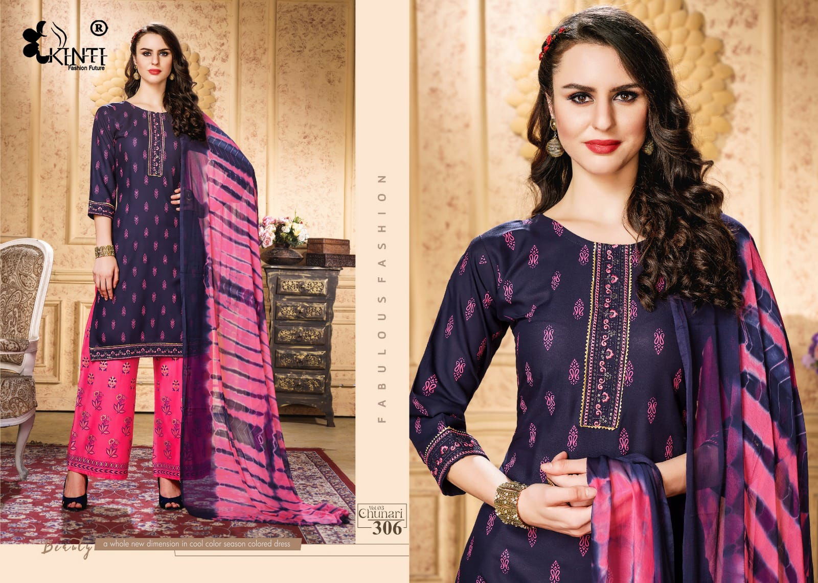 Chunri Vol 3 By Kinti Readymade Printed Suits Catalog